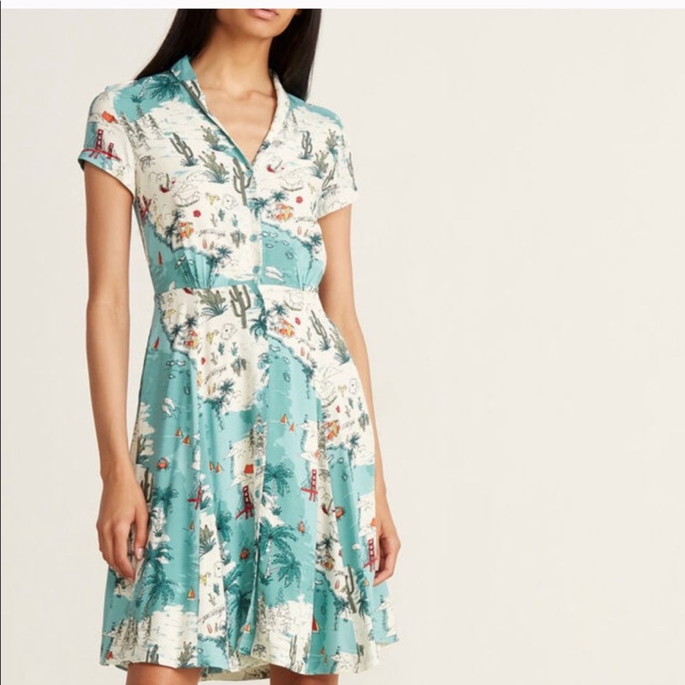 Emily and fin golden state dress with pockets